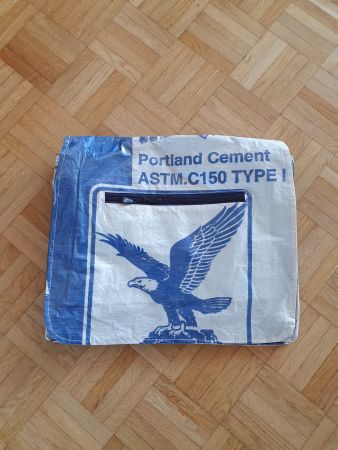 Tasche aus Zementsack,foliert,Upcyclingproduckt, Neu Laptop
