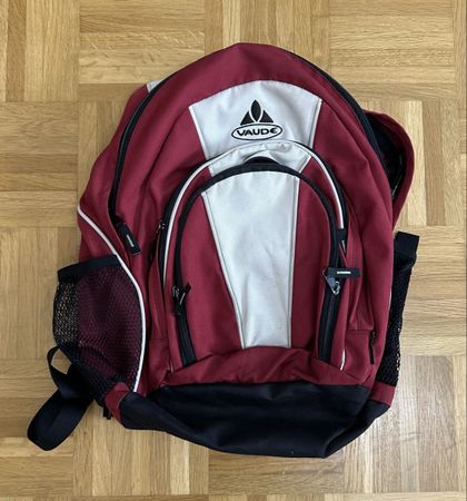 Vaude Wander Rucksack rot weiss 25L