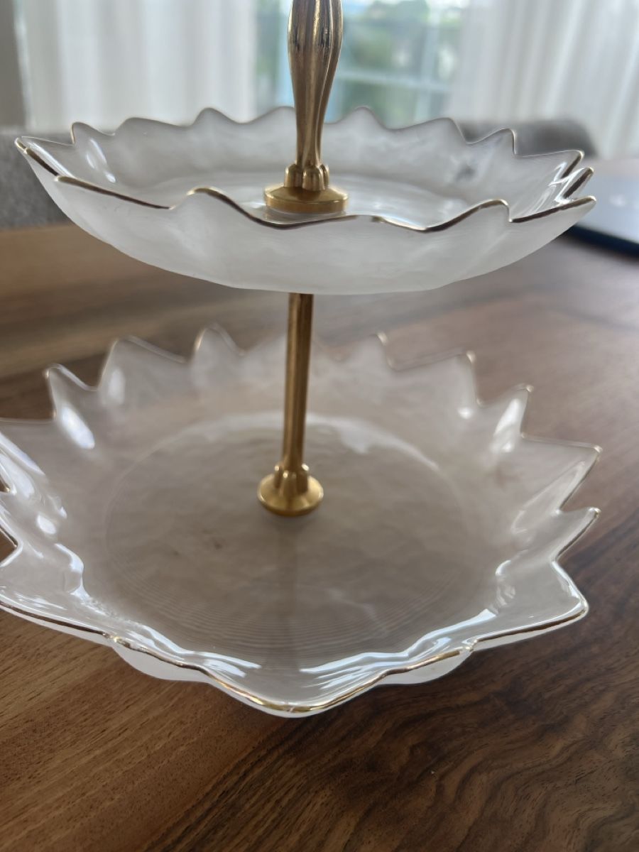Tutte le decorazioni: Etagere, 2-stoeckig, Weiss/Gold – Usato da Thun venduto da mause_baer13 2