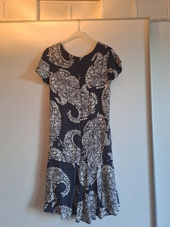Part Two Kleid mit Paisley-Muster Gr. 36 blau/weiss luftig