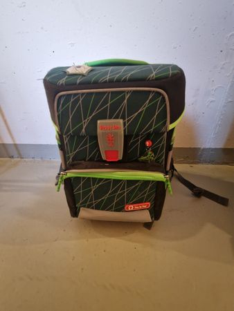 Top Zustand: Step by Step Schulranzen Set, Grün, Komplett!