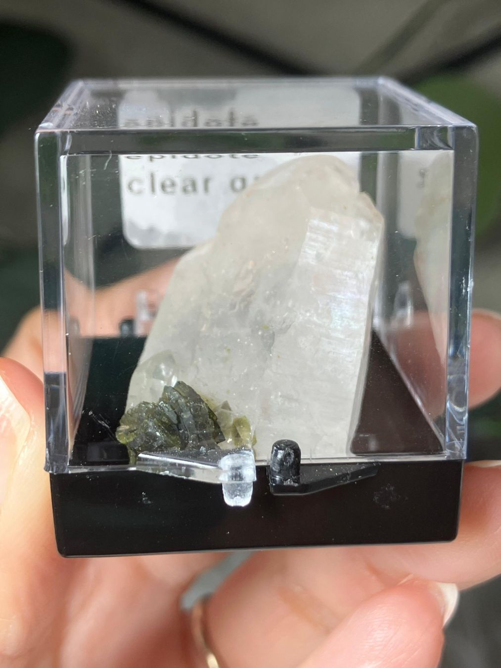 Edelsteine: Epidot auf klarem Quarz – Neu (gemäss Beschreibung) aus Neuheim von m.hald 2