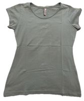 Maglietta donna a maniche corte, colore verde salvia