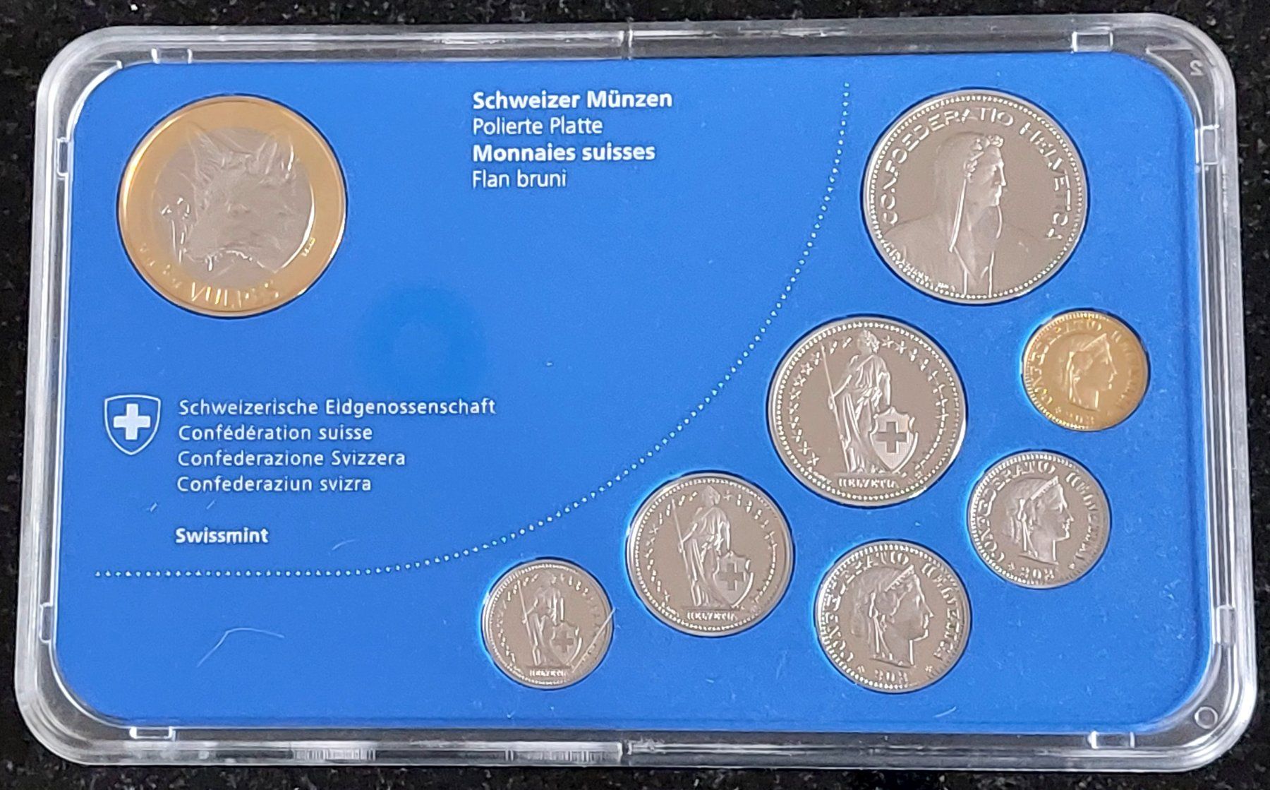 Tutti le monete: Münzsatz Schweiz 2021 pp – Nuovo e nell'imballaggio originale da Arch venduto da moneyswiss 3