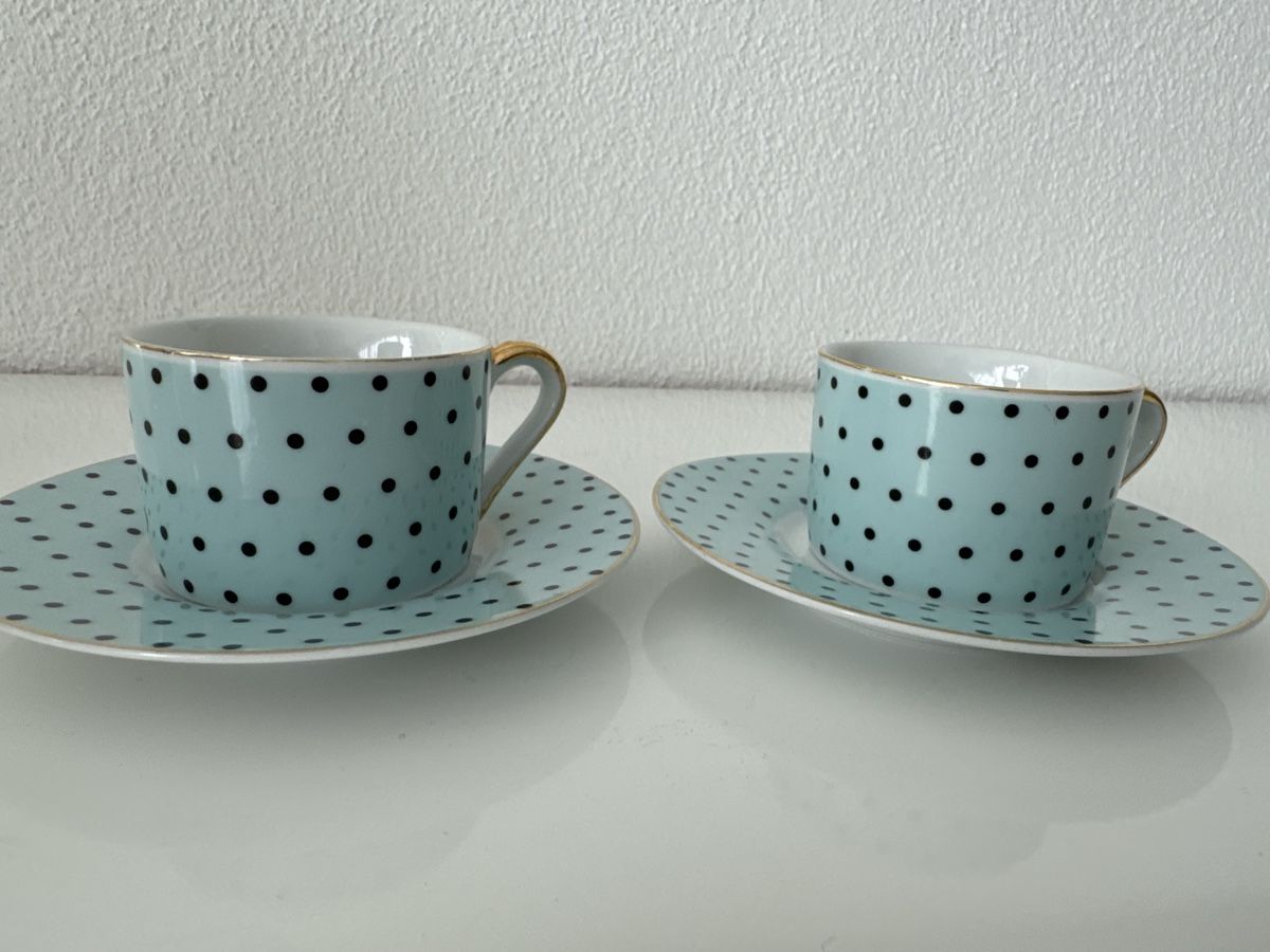 Tazze: Espresso-Kaffee-Tassen Set, getupft – Nuovo (secondo la descrizione) da Huttwil venduto da graesihu