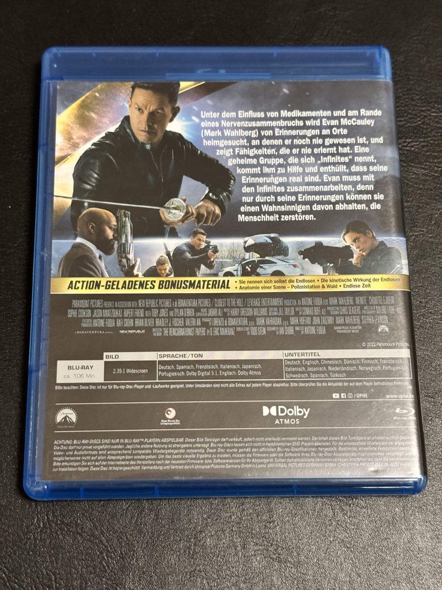 Tutti i DVDs: Infinite Lebe unendlich Blu Ray – Usato da Luzern venduto da Armastra 1