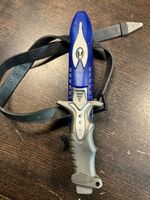 Tauchermesser Titanium mit Scheide und Riemen gebraucht