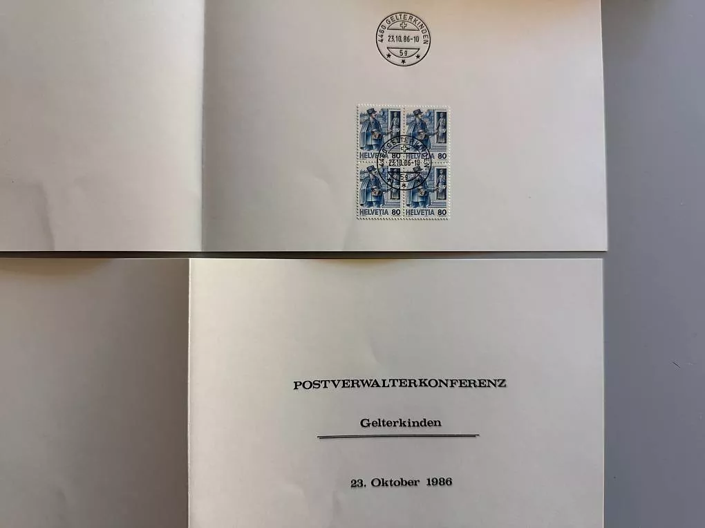 Tutti i francobolli: 44 Doppelkarten mit Briefmarken Schweiz – Usato da Basel venduto da Chregu07 1