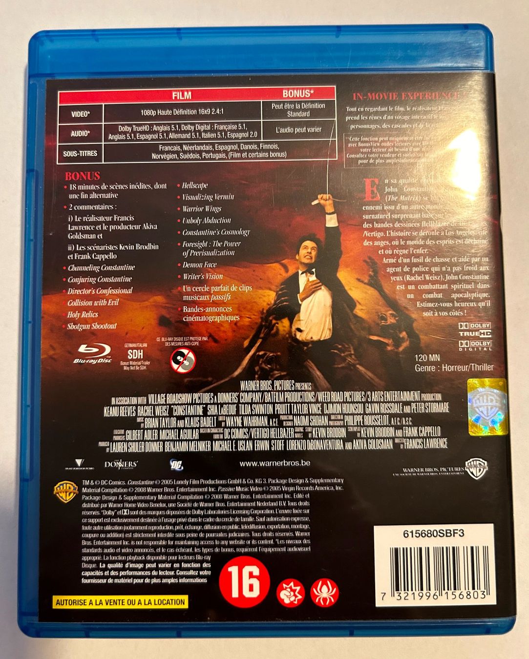 Tutti i DVDs: Constantine (Keanu Reeves) Top Horror Blu-ray deutsch – Usato da Riehen venduto da Colana1 1