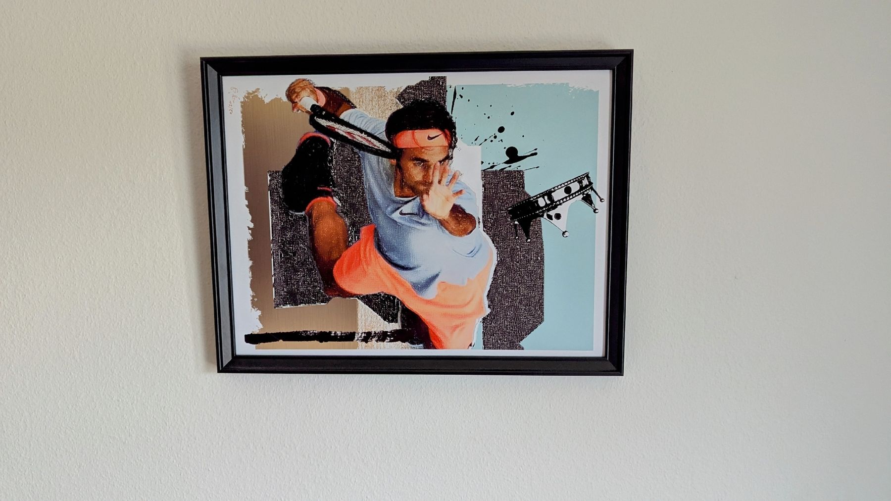 Foto & Immagini: Roger Federer Pop Art Kunstdruck, gerahmt - – Usato da Urdorf venduto da Lenny001