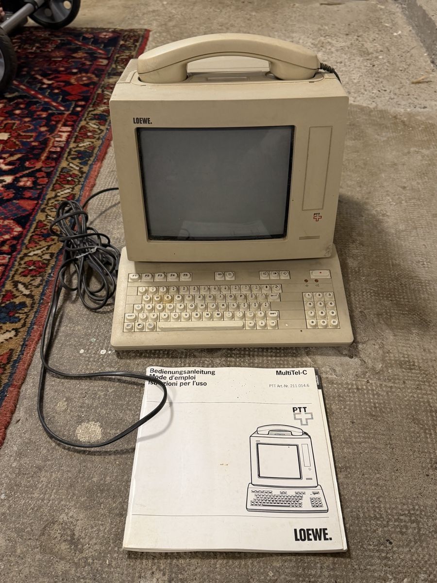 Loewe MultiTel-C PTT Vintage Terminal with Manual Untested (Gebraucht ...