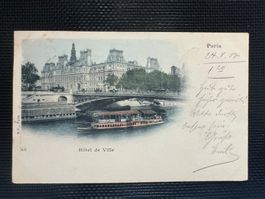 A Karte Paris Hotel de Ville Litho 1900  (G109)