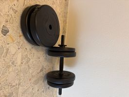 Kurzhantel Set Kunststoff schwarz, ungebraucht