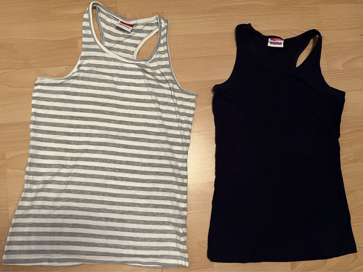 Camicette, T-shirt & Top: 2 süsse Tops/ Unterhemden Gr. 158 – Usato da Hünenberg See venduto da spartakus02