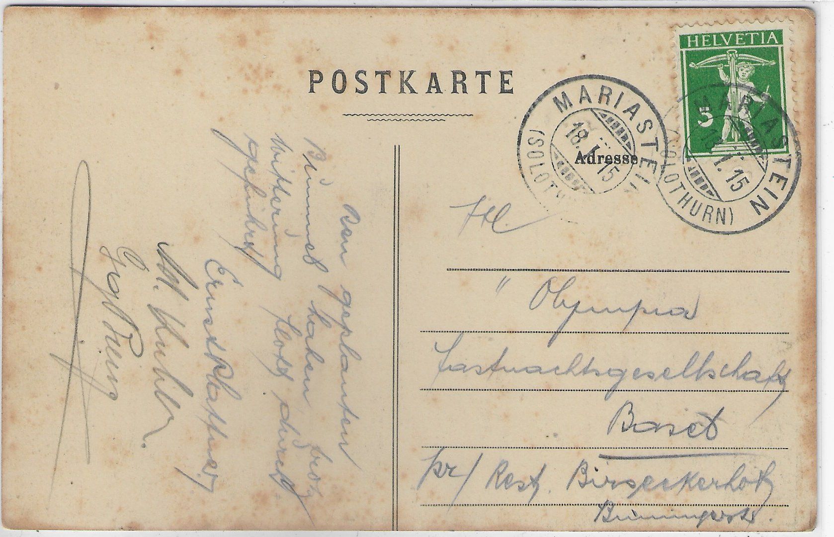 Cartoline postali: Mariastein - Generalansicht – Usato da Ettingen venduto da Kartenplanet 1