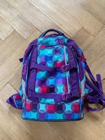 satch Schulrucksack gebraucht violett farbig