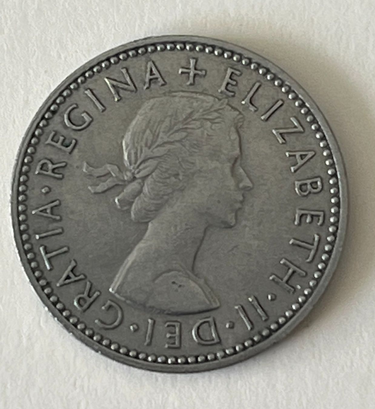 Alle Münzen: 1 Shilling anglais 1955 – Gebraucht aus Carouge GE von Pierre48 1