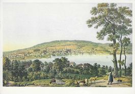 H.Keller Zürich von der Enge aus gesehen