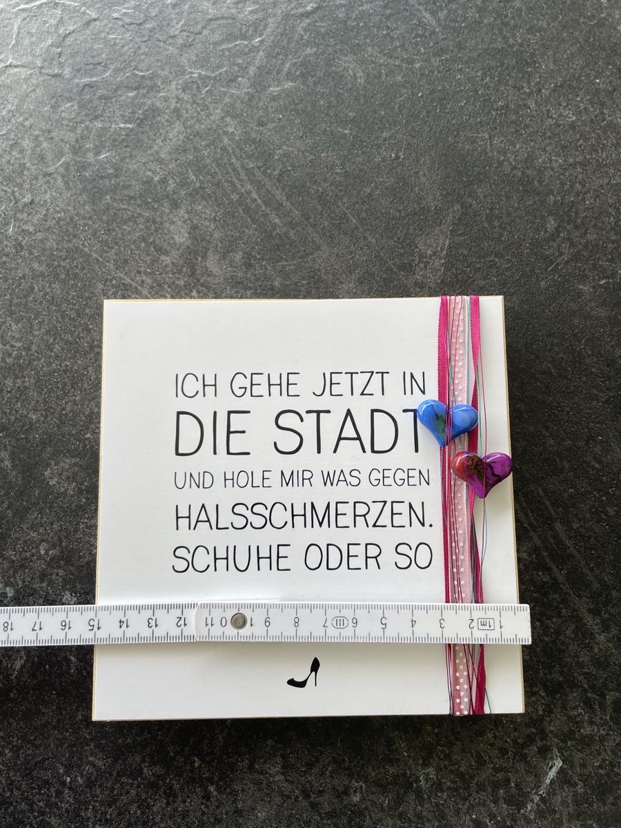 Foto & Immagini: 2 Holzdeko-Schilder mit Spruch - Geschenkidee! Top – Nuovo e nell'imballaggio originale da Bronschhofen venduto da Sommernacht03 4
