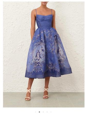 Zimmermann Long Dress Blue Marine Size 1