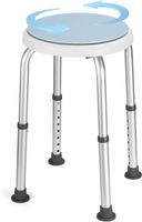 Duschhocker Drehbar 360° Höhenverstellbar 34–52 cm Alu