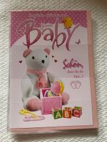 Geburt Baby Glückwünsche Karte Umschlag rosa Mädchen