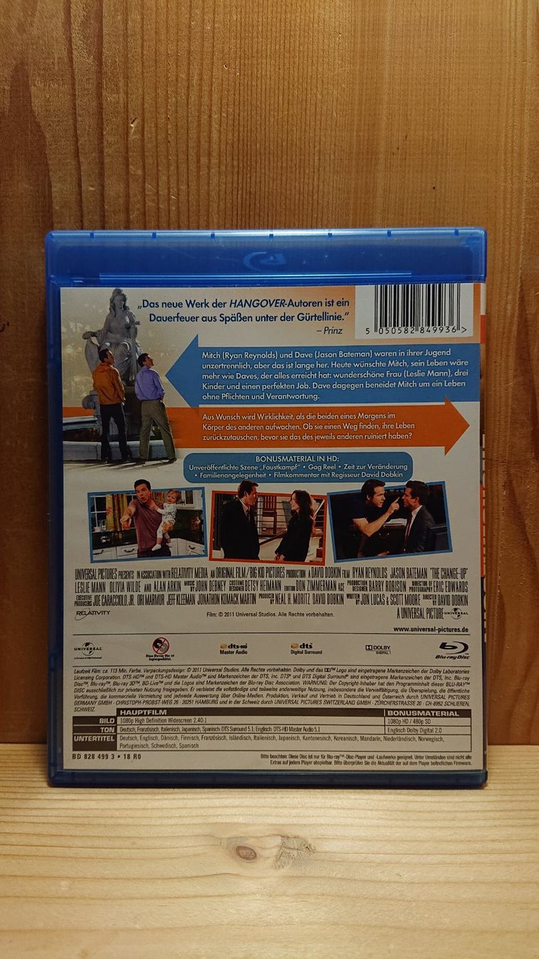 Tutti i DVDs: WIE AUSGEWECHSELT Blu-Ray mit Ryan Reynolds – Usato da Wilderswil venduto da Exebub 1