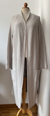 Gilet long Amina Rubinacci / Loro Piana, beige taille 40