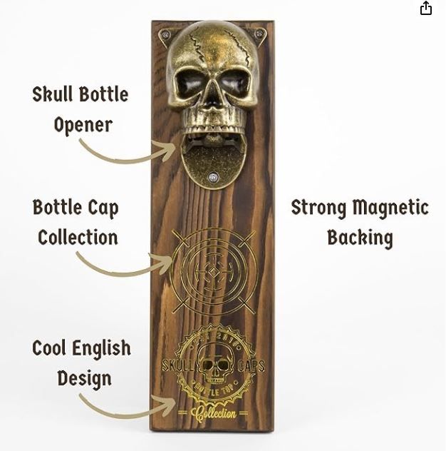 Apribottiglie & Tappi per chiusura: Flaschenöffner Totenkopf Bieröffner Männer – Nuovo (secondo la descrizione) da Hochfelden venduto da swissice 5