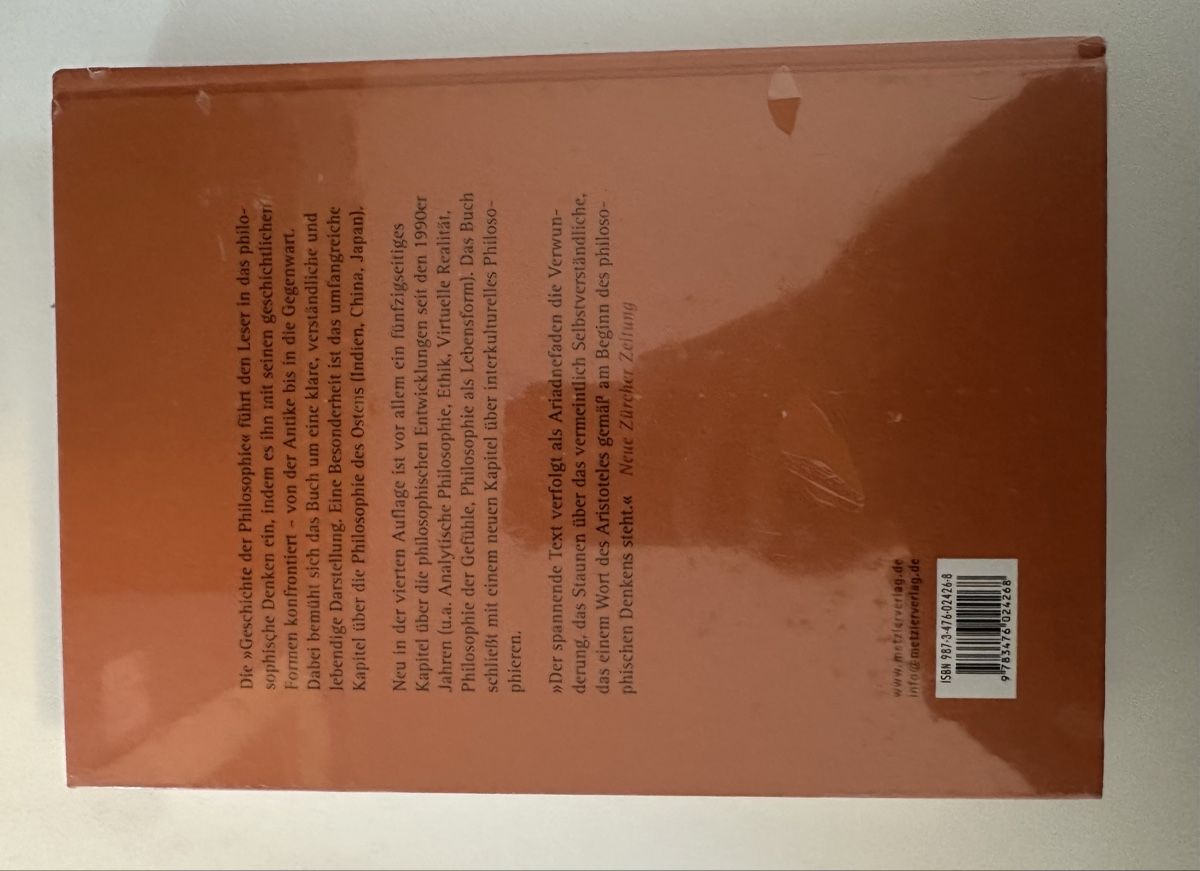 Libri: Buch Geschichte der Philosophie – Nuovo e nell'imballaggio originale da Zürich venduto da lis_l8h6 1