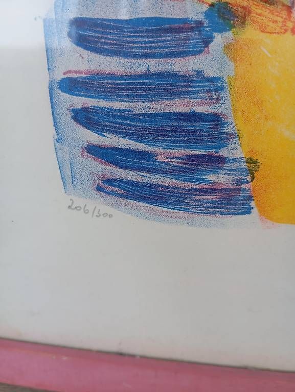 Grafiken & Lithographien: Hans Weidmann Basel , Farblithografie,signiert – Gebraucht aus Basel von Petergunn 2