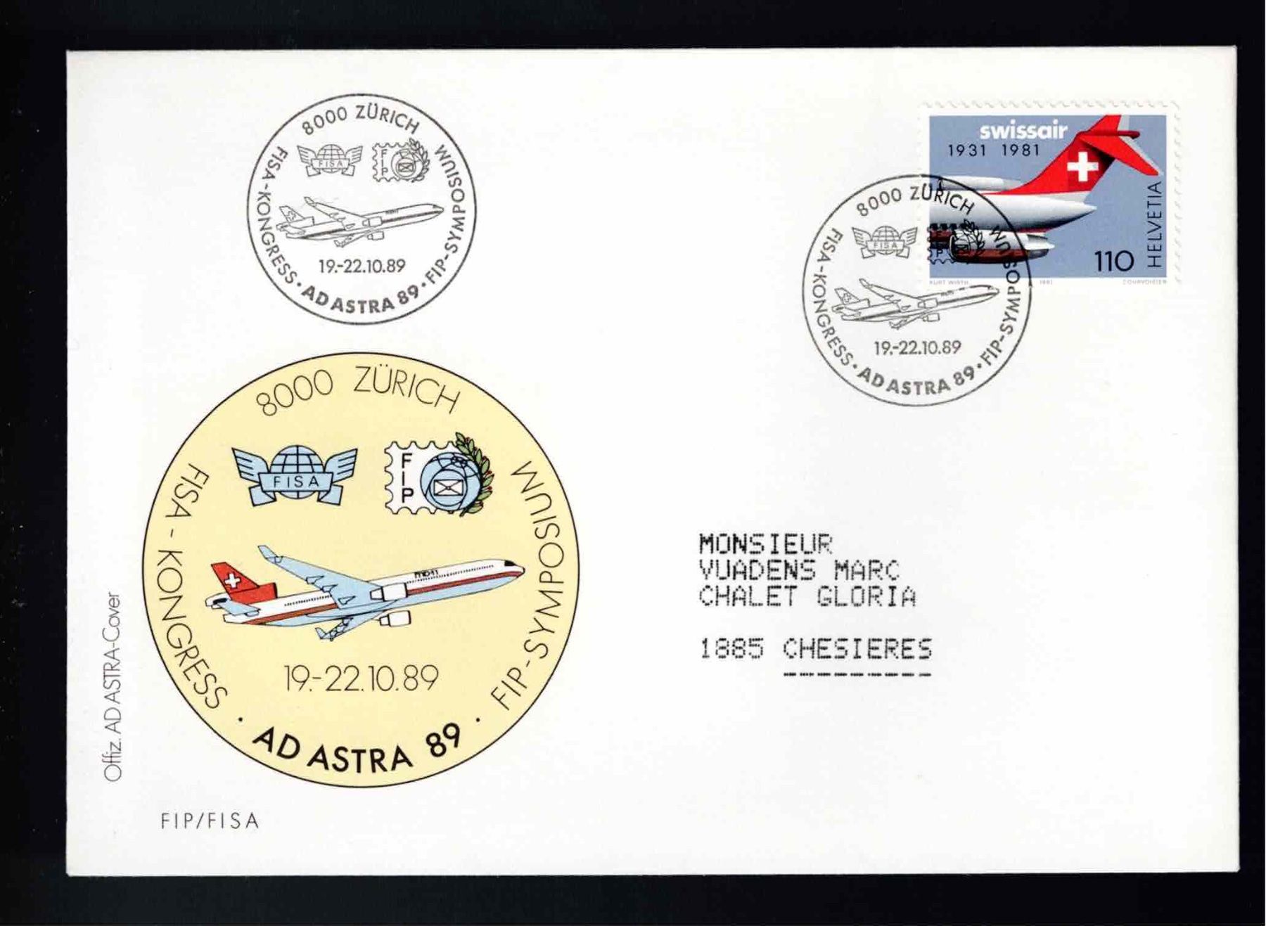 Alle Briefmarken: 1 FDC Flugpost – Neu (gemäss Beschreibung) aus Koblenz von Markenhimmel