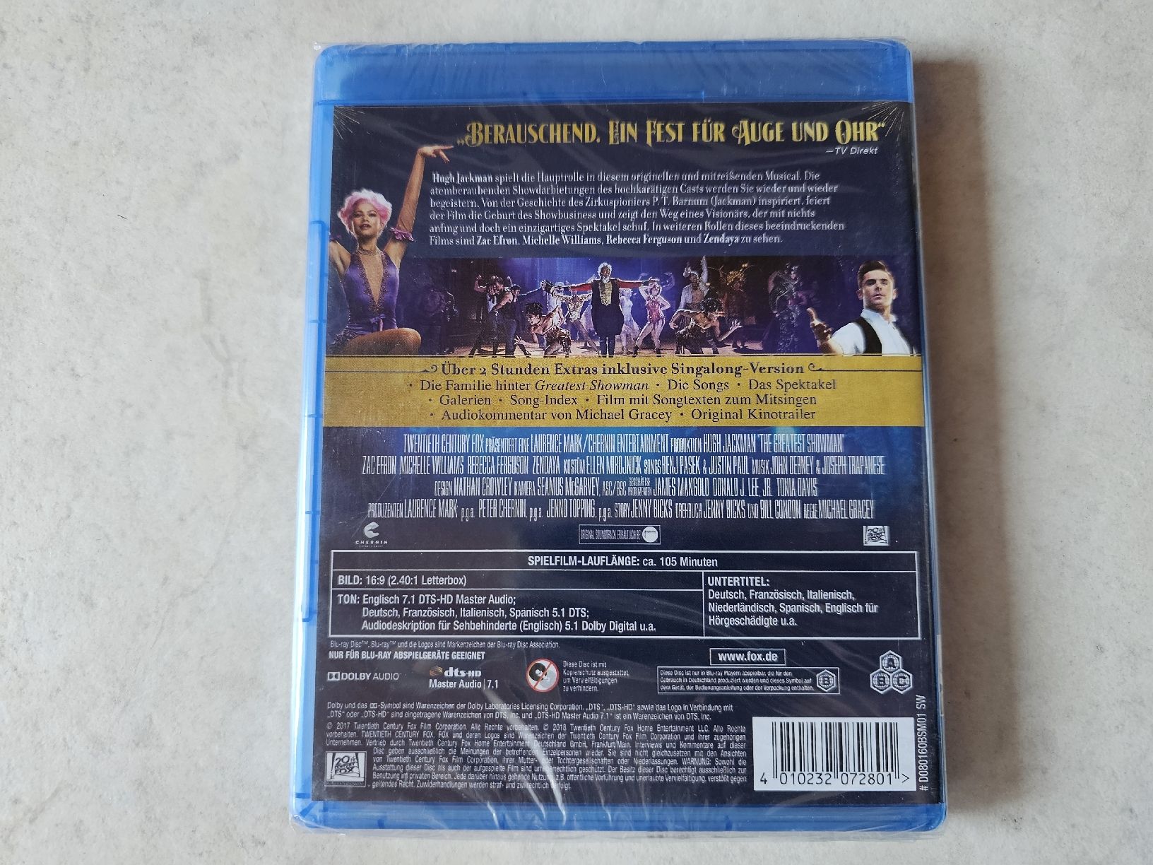 Tutti i DVDs: Greatest Showman  /  Bluray Fabrikneu – Nuovo e nell'imballaggio originale da Schneisingen venduto da backstore24 1