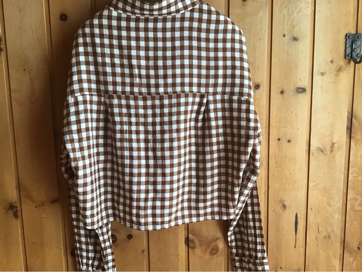 Camicette: Bluse Karo braun Grösse 36/38 kurz  – Usato da Samedan venduto da dim_wd9v 3