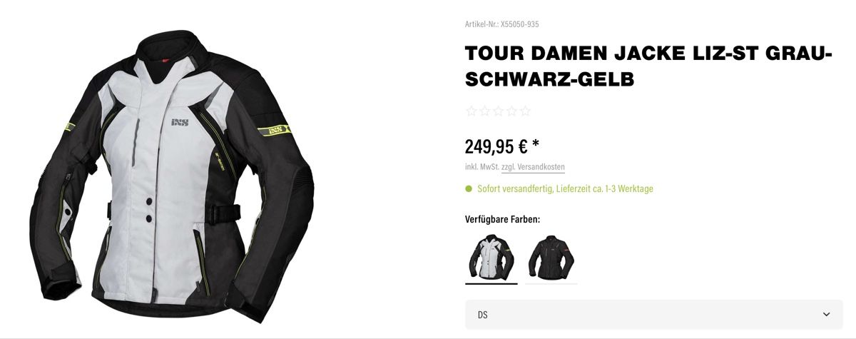 IXS Giacche: Motoradjacke M- fast wie neu – Nuovo (secondo la descrizione) da Biel/Bienne venduto da taki183 3