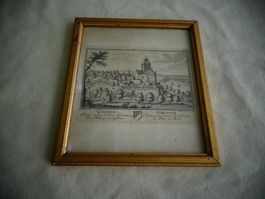 Alter Bilderrahmen mit Bild Gösgen