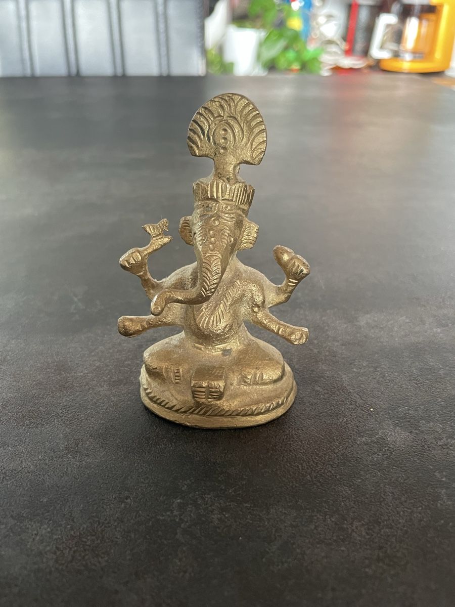 Statuette: Statuette Ancienne Ganesh en Laiton – Usato da Vallamand venduto da Bricbracbroc82