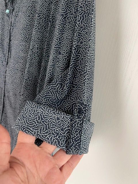 Cecil Camicette: CECIL Bluse blau/weiss gepunktet Gr. L – Usato da Aesch ZH venduto da niro007 2