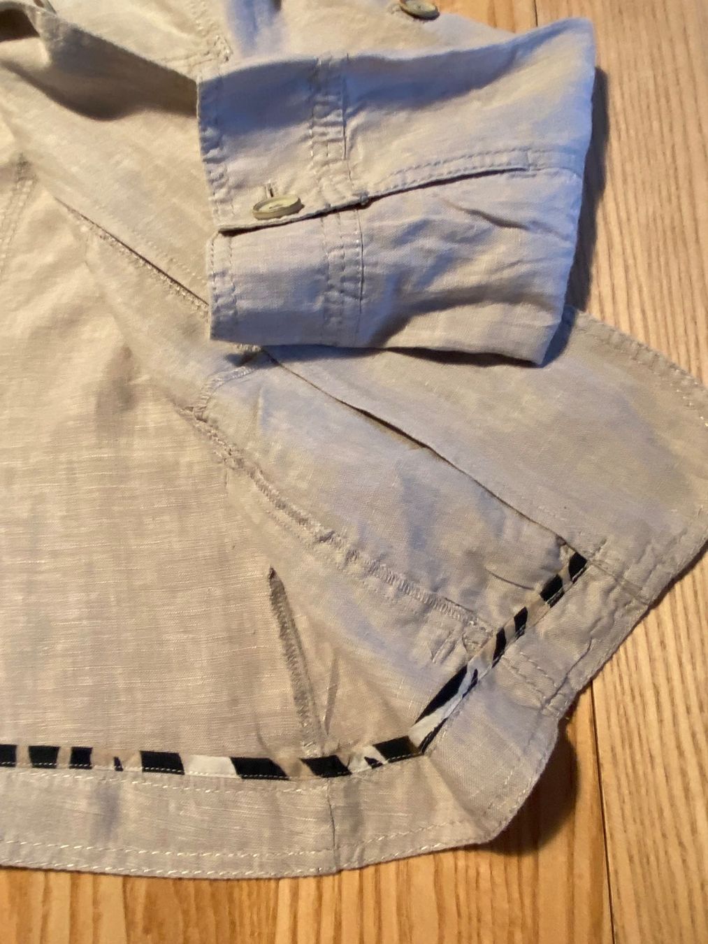 Giacche: Leinen Blazer & Rock, Gr. 38 in der Farbe beige – Usato da Rüschlikon venduto da Emma01 3