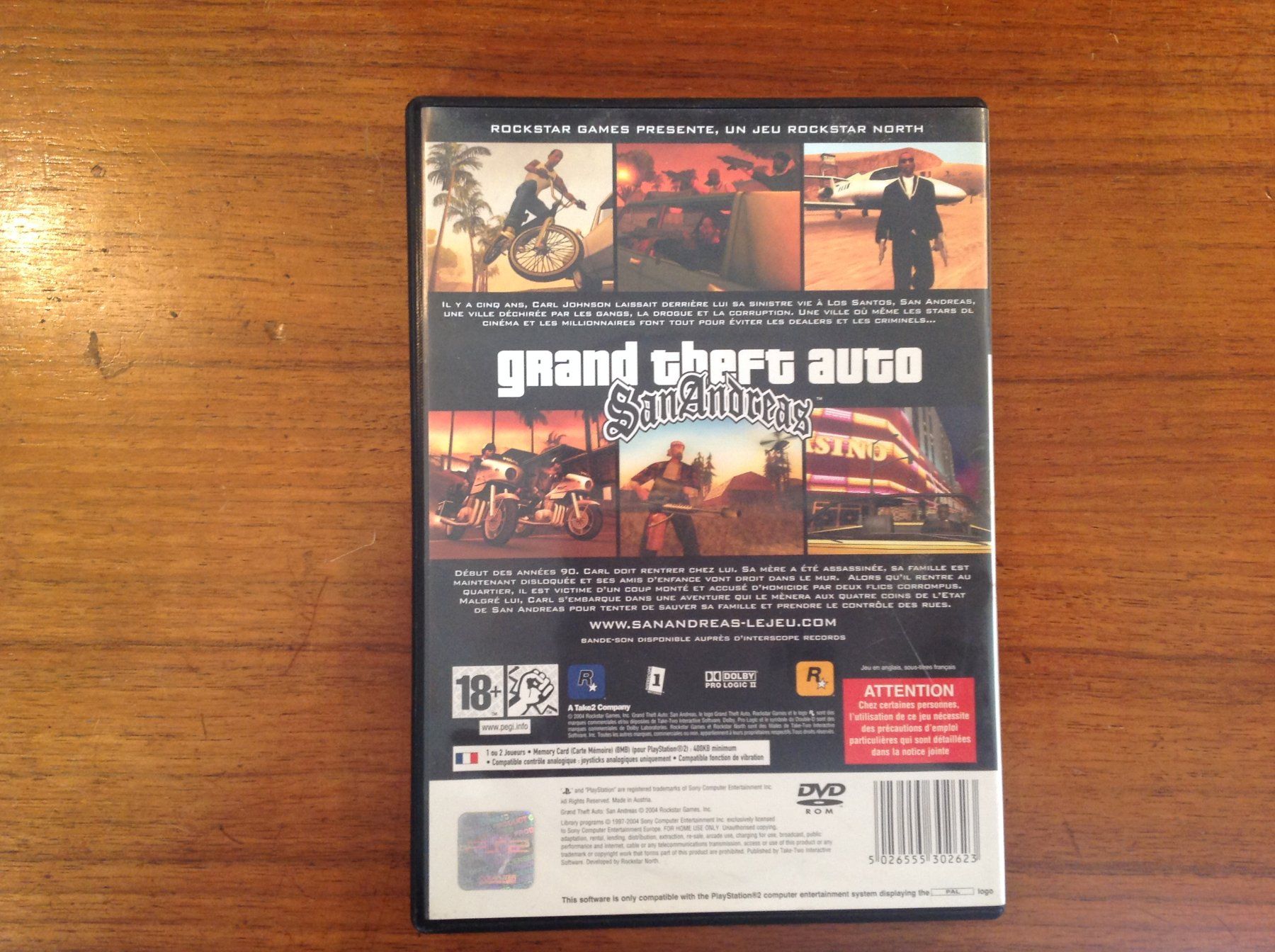 Sony Jeux: game - PS 2 GTA san andreas – D'occasion à Vuiteboeuf par broticaire 2
