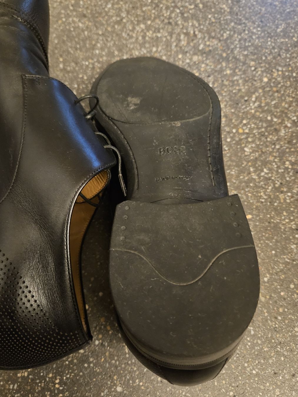 Hugo Boss Herrenschuhe: Herren Halbschuhe Leder schwarz BOSS – Neu (gemäss Beschreibung) aus Ormalingen von nomolnoi 6