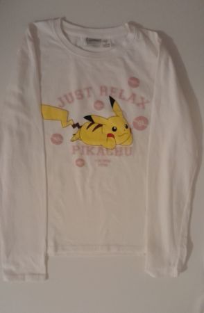 Shirt langarm Pokemon Pikachu Gr: 134/140 neu