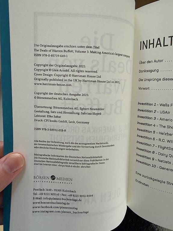 Libri: Die Deals von Warren Buffett  Vol. 3 – Usato da Zürich venduto da Leah_Mastro 2