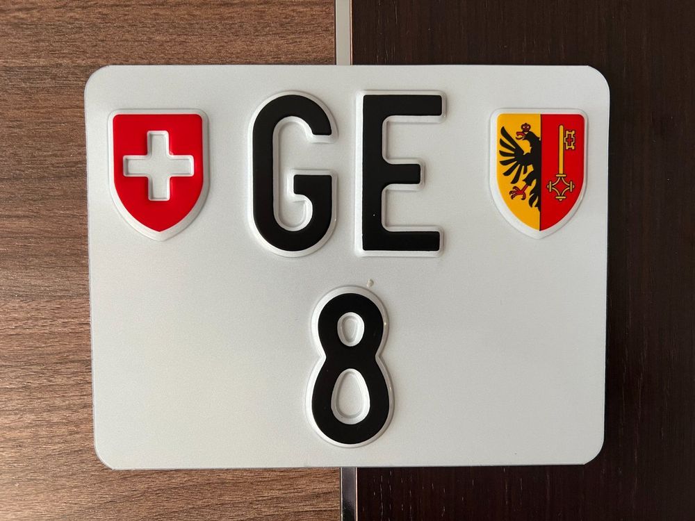 Plaque d'immatriculation moto GEnève Kaufen auf Ricardo