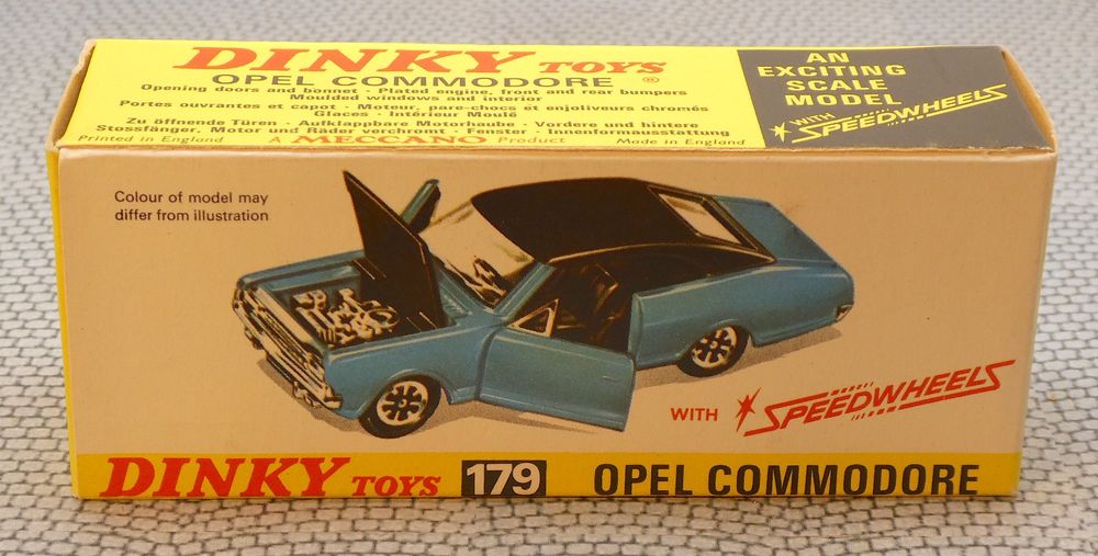 DINKY réf 179 Opel Commodore, with speewheels, blue/black