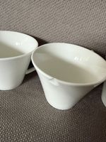Tazze caffè bianche set 6 pezzi altezza 10 cm