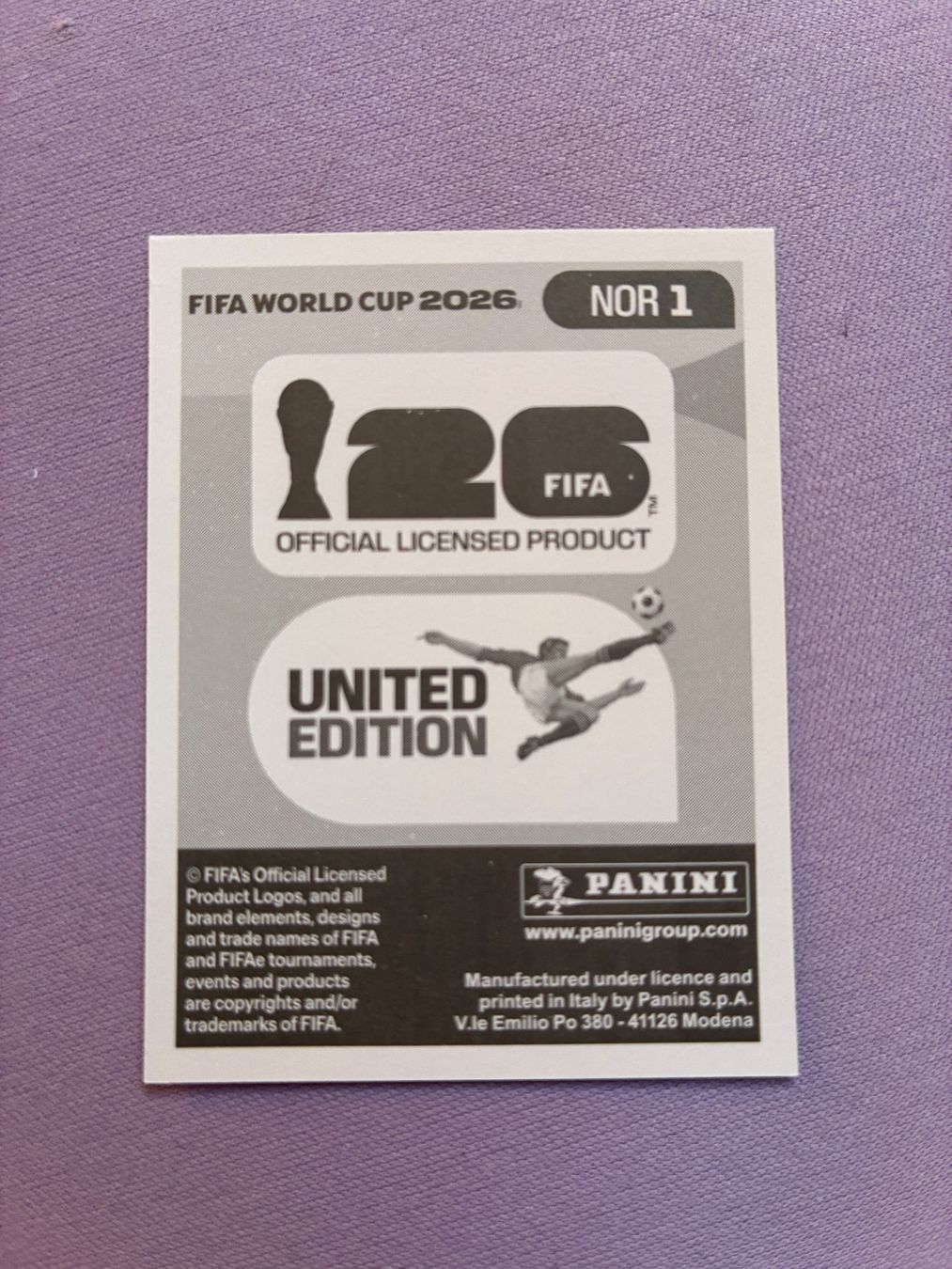 Panini Sammelbilder & Trading cards: FIFA WC 2026 Norway NOR 1 Sticker – Neu (gemäss Beschreibung) aus Boll von valoune01 1