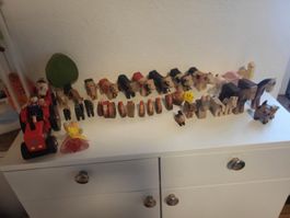 Holzspielfiguren Bauernhof teils Traufer
