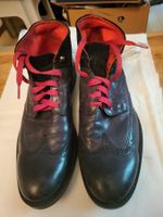 Schwarze Lederschuhe Gianni Lombardi, Grösse 45