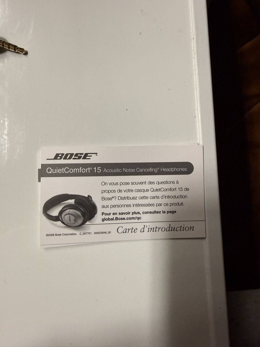 Bose Kopfhörer: Bose QuietComfort 15 – Neu (gemäss Beschreibung) aus Gstaad von denis977 2